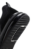 Erkek Siyah Bağcıklı Deri Sneaker | Derimod