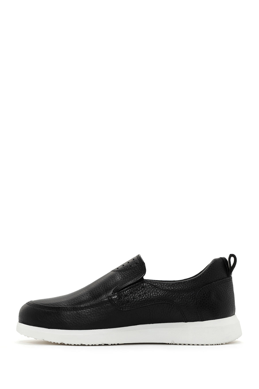 Men's Black Leather Loafer