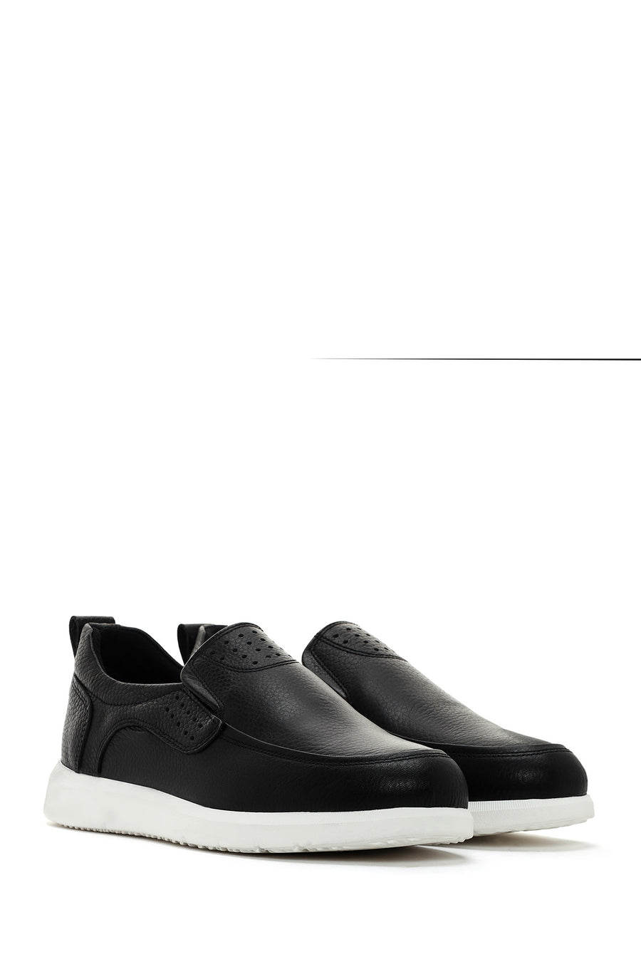 Men's Black Leather Loafer
