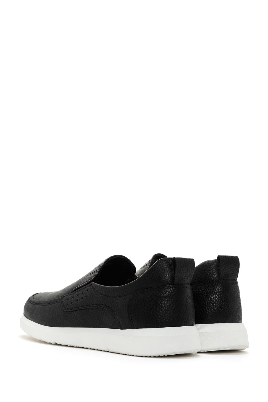 Men's Black Leather Loafer