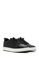 Men's Black Lace-up Leather Sneaker | Derimod