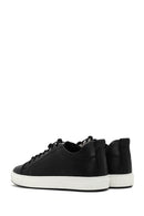 Men's Black Lace-up Leather Sneaker | Derimod