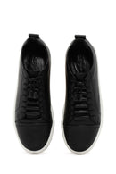 Men's Black Lace-up Leather Sneaker | Derimod
