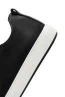 Men's Black Lace-up Leather Sneaker | Derimod