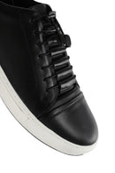 Men's Black Lace-up Leather Sneaker | Derimod