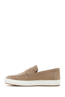 Erkek Kum Nubuk Deri Casual Loafer | Derimod