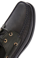 Men's Green Leather Comfort Loafer | Derimod