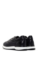 Men's Black Thick Soled Leather Sneaker | Derimod