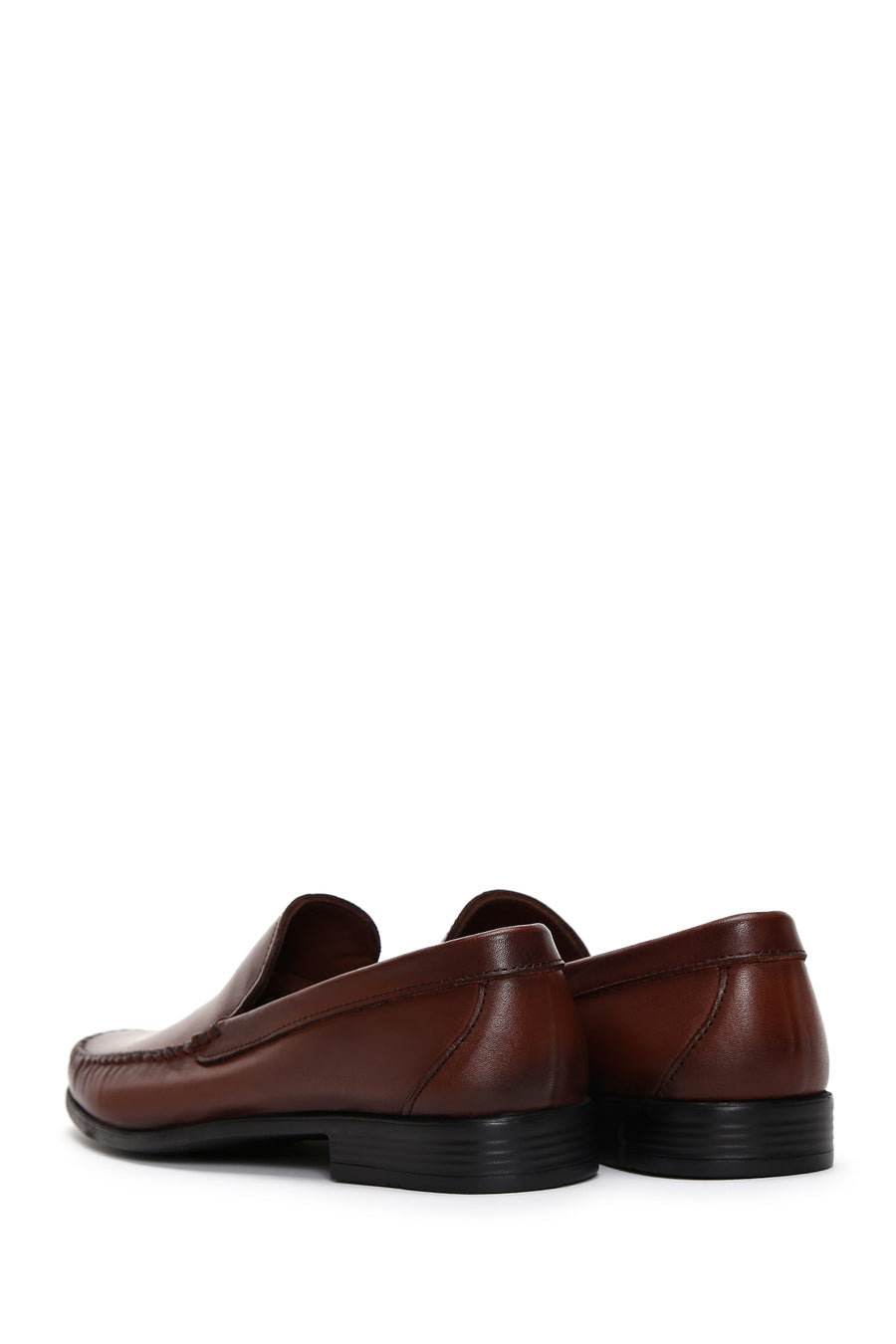 Erkek Kahverengi Deri Casual Loafer