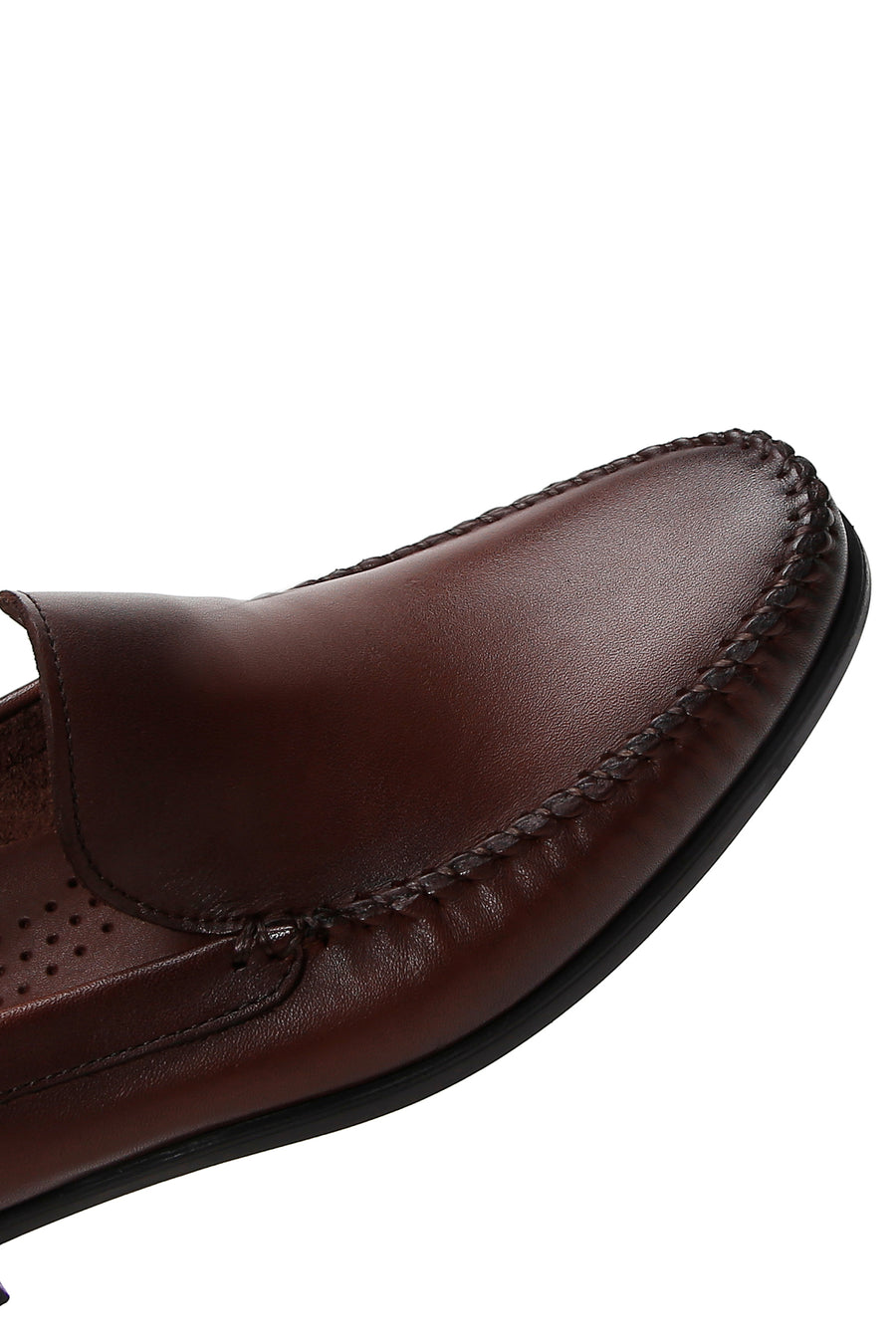Erkek Kahverengi Deri Casual Loafer
