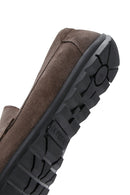 Erkek Vizon Püsküllü Süet Deri Casual Loafer | Derimod