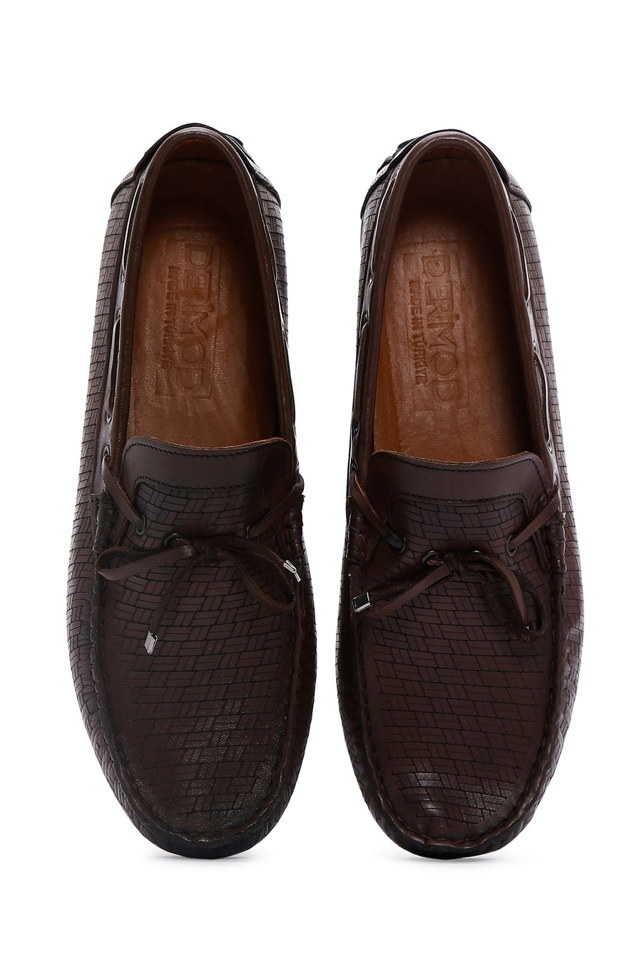 Erkek Kahverengi Deri Casual Loafer