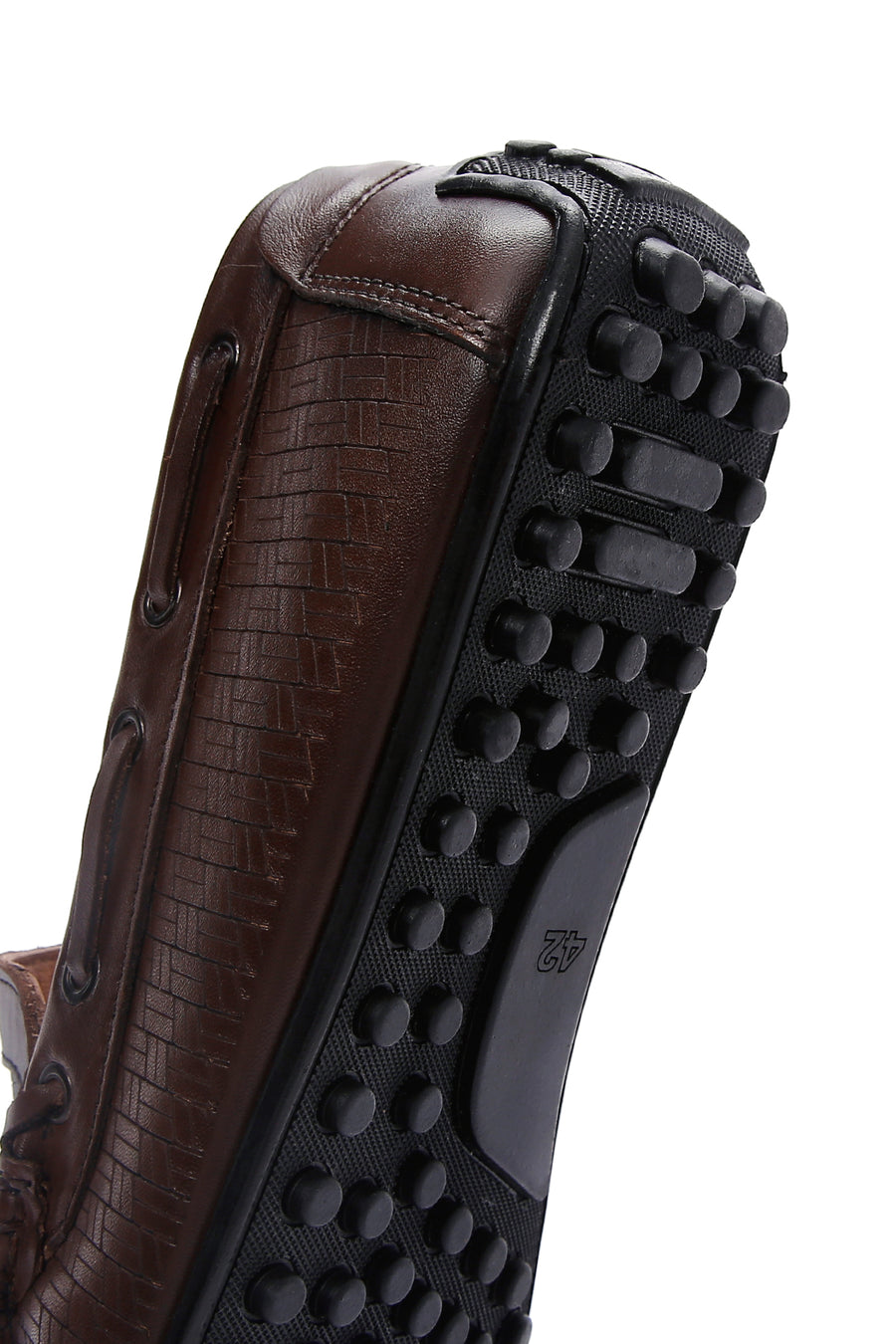 Erkek Kahverengi Deri Casual Loafer
