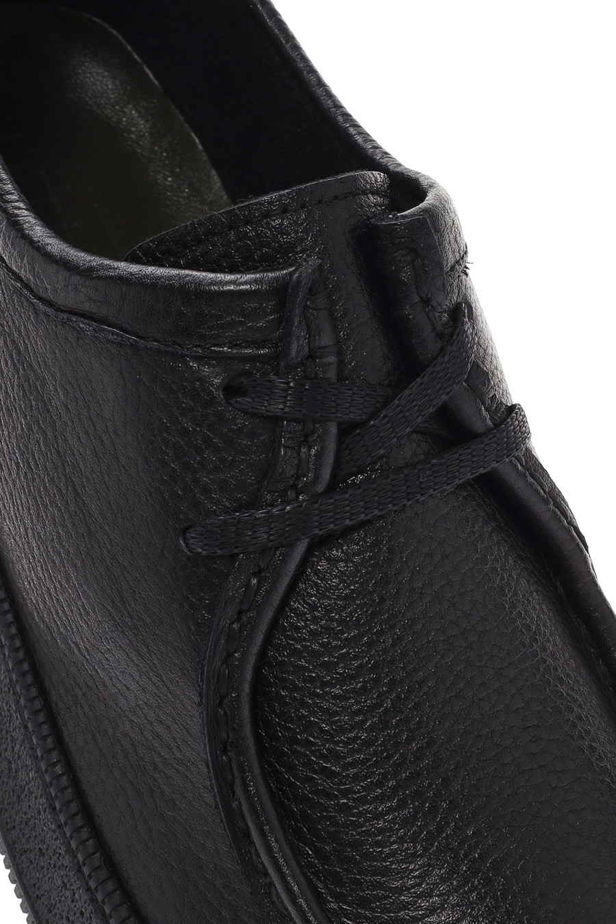 Men's Black Lace-up Leather Casual Shoes