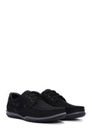 Men's Black Lace-Up Nubuck Leather Casual Shoes | Derimod
