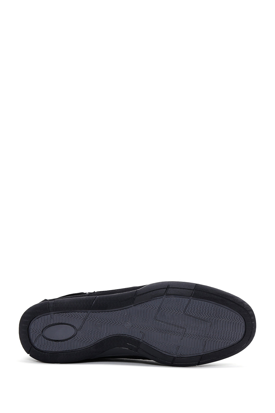 Men's Black Lace-Up Nubuck Leather Casual Shoes