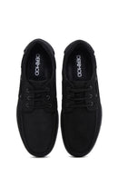 Men's Black Lace-Up Nubuck Leather Casual Shoes | Derimod