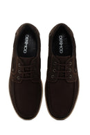 Men's Brown Lace-Up Nubuck Leather Casual Shoes | Derimod