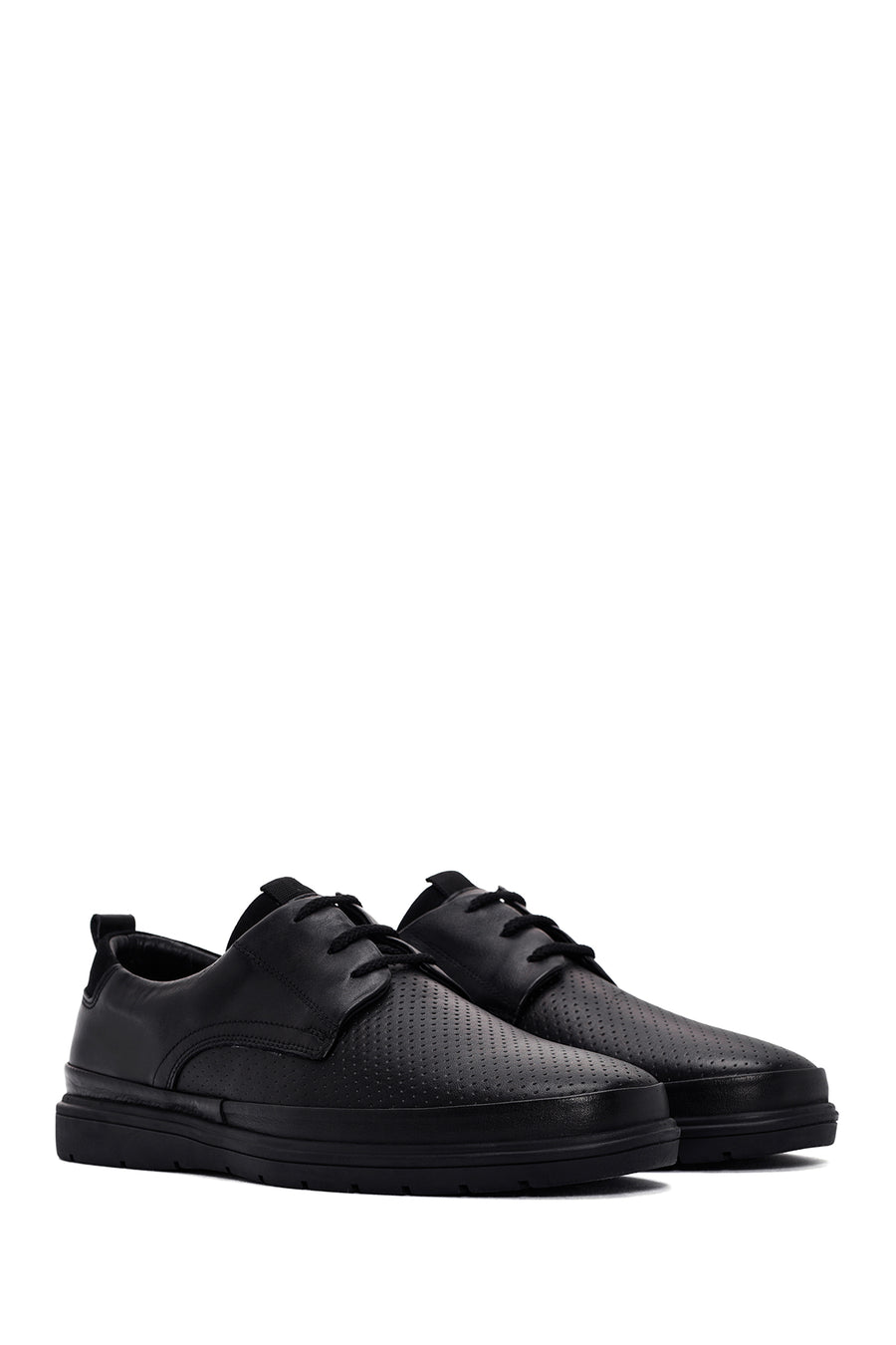 Derimod Fly Men's Black Lace-Up Leather Casual Shoes