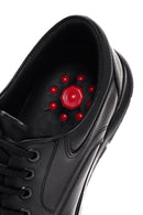 Derimod Fly Men's Black Lace-Up Leather Casual Shoes | Derimod