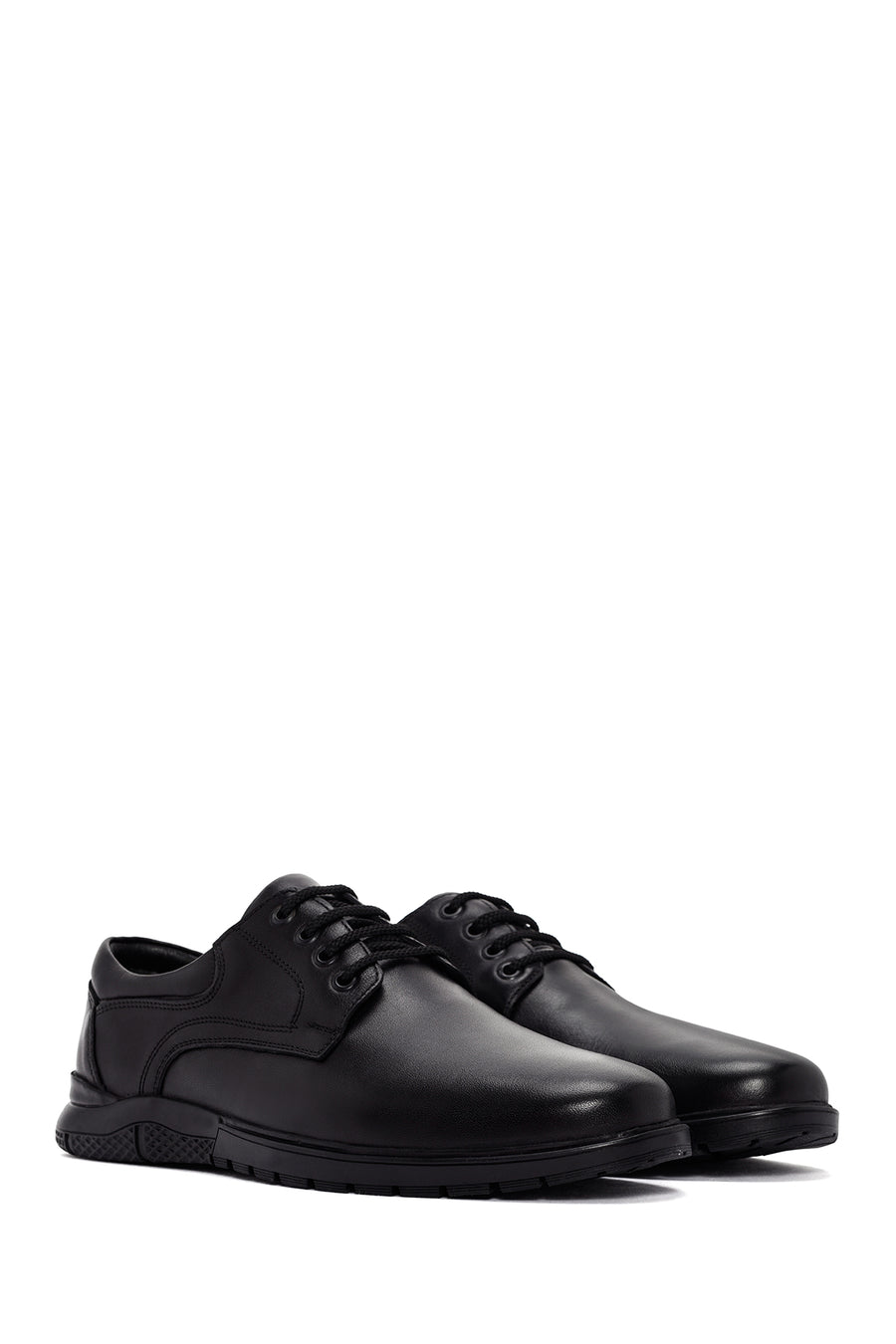 Derimod Fly Men's Black Lace-Up Leather Casual Shoes