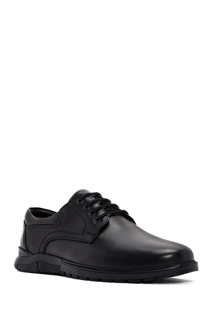 Derimod Fly Men's Black Lace-Up Leather Casual Shoes