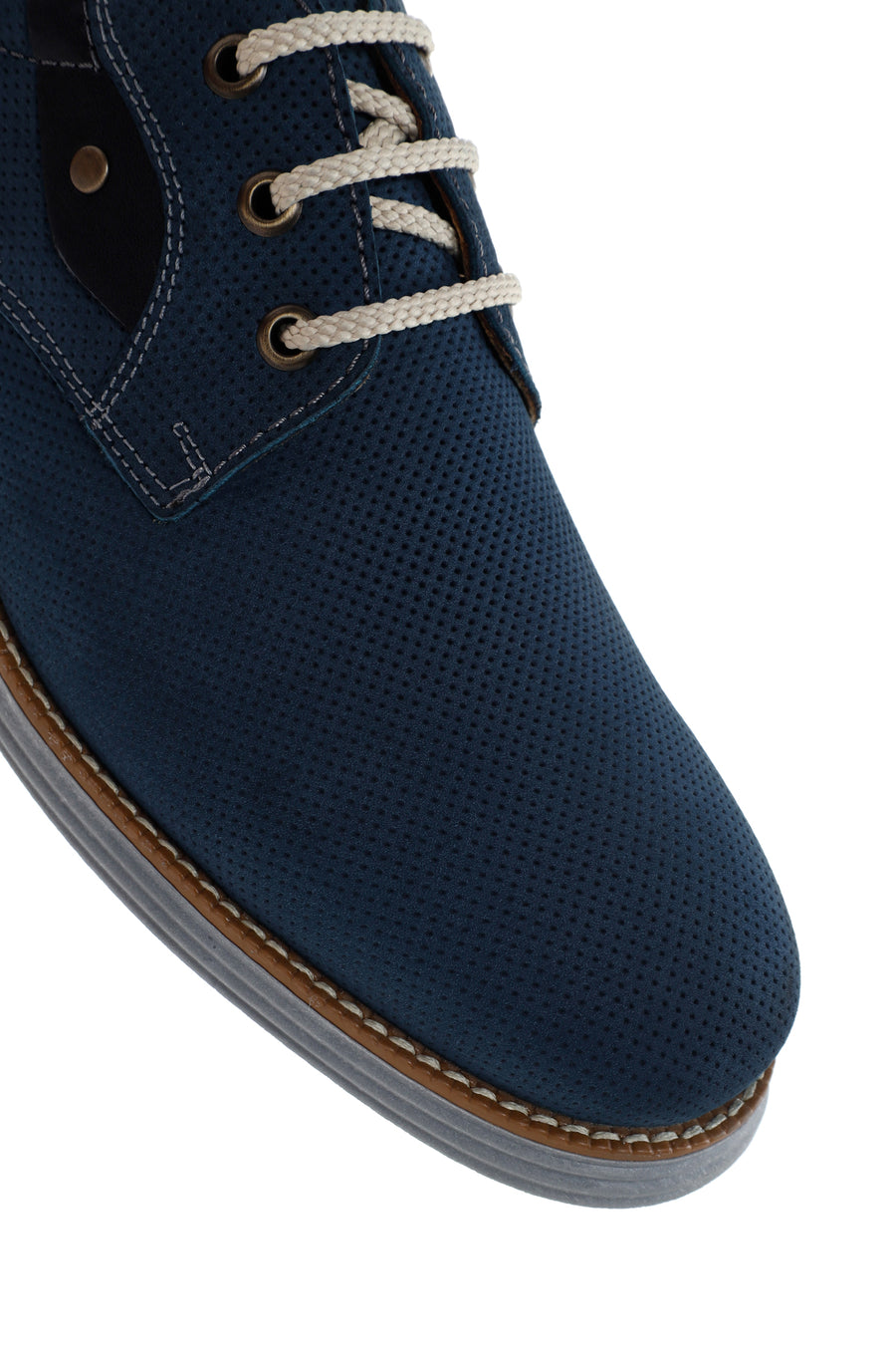 Men's Blue Leather Casual Shoes