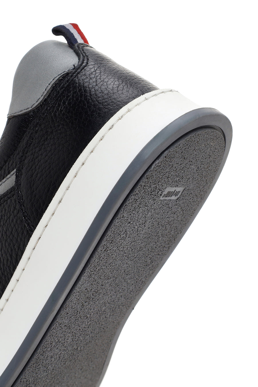 Erkek Siyah Bağcıklı Deri Sneaker