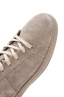Erkek Vizon Bağcıklı Süet Deri Sneaker | Derimod