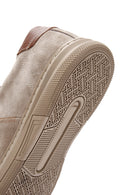 Erkek Vizon Bağcıklı Süet Deri Sneaker | Derimod