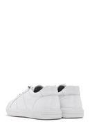 Men's White Lace-up Leather Sneaker | Derimod