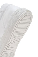 Men's White Lace-up Leather Sneaker | Derimod