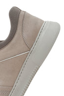Erkek Bej Bağcıklı Nubuk Deri Sneaker | Derimod