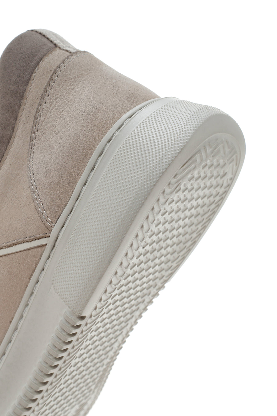 Erkek Bej Bağcıklı Nubuk Deri Sneaker