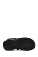 Men's Green Strap Nubuck Leather Casual Sandals | Derimod