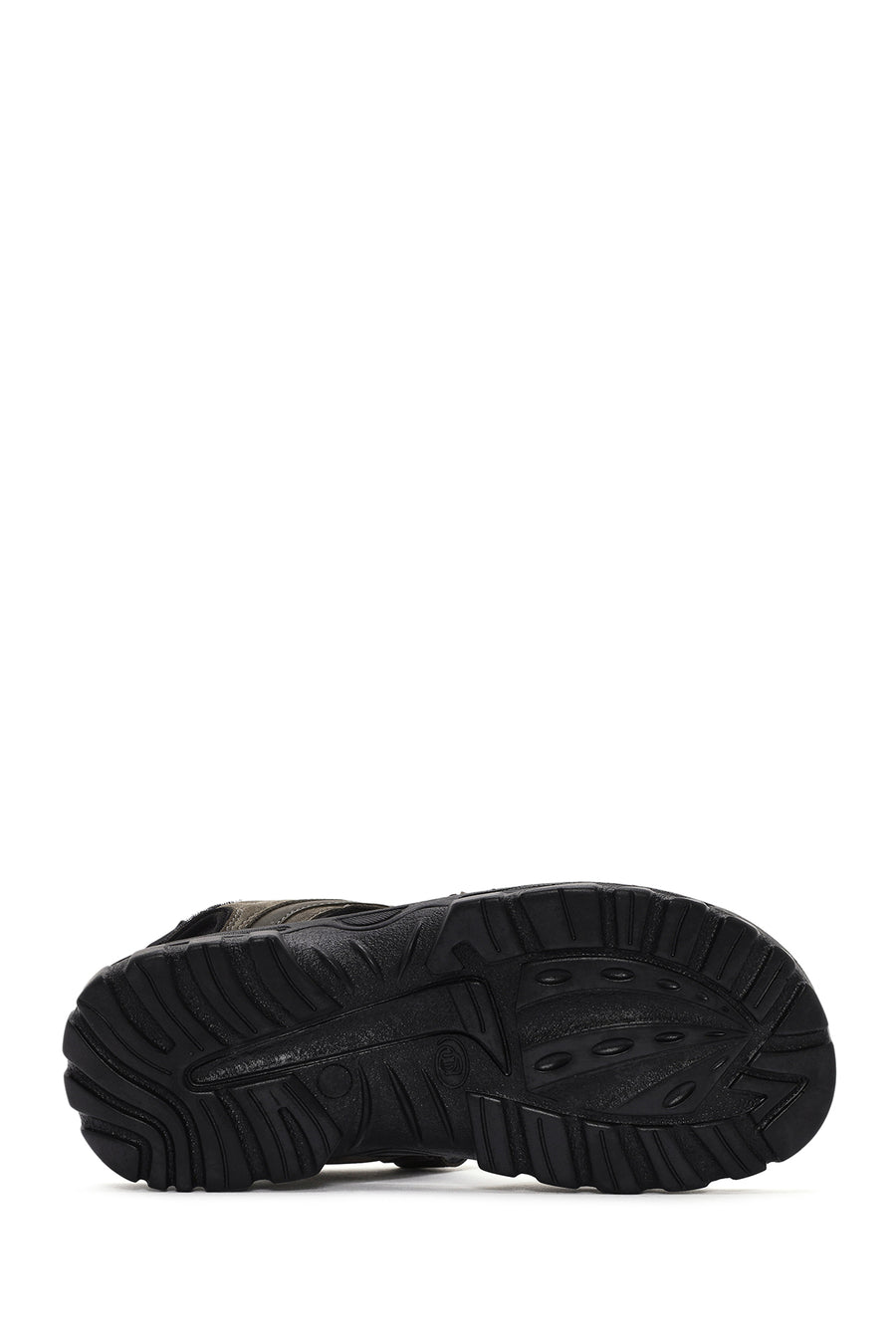 Men's Green Strap Nubuck Leather Casual Sandals