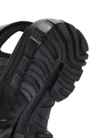 Men's Green Strap Nubuck Leather Casual Sandals | Derimod