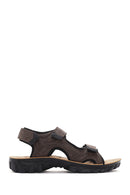 
Men's Brown Strapped Nubuck Leather Casual Sandal
 | Derimod