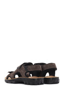 
Men's Brown Strapped Nubuck Leather Casual Sandal
 | Derimod