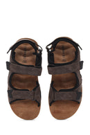 
Men's Brown Strapped Nubuck Leather Casual Sandal
 | Derimod
