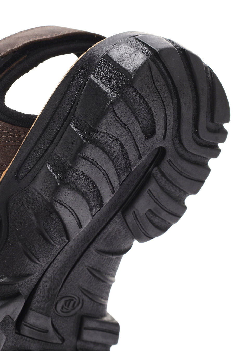 
Men's Brown Strapped Nubuck Leather Casual Sandal
