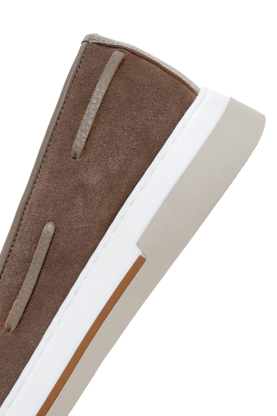 Erkek Vizon Süet Deri Casual Loafer