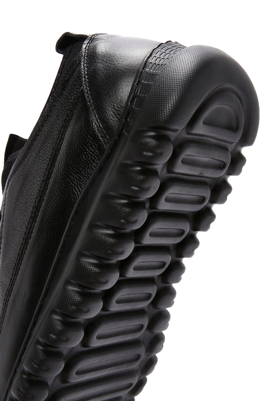 Erkek Siyah Bağcıklı Deri Casual Sneaker