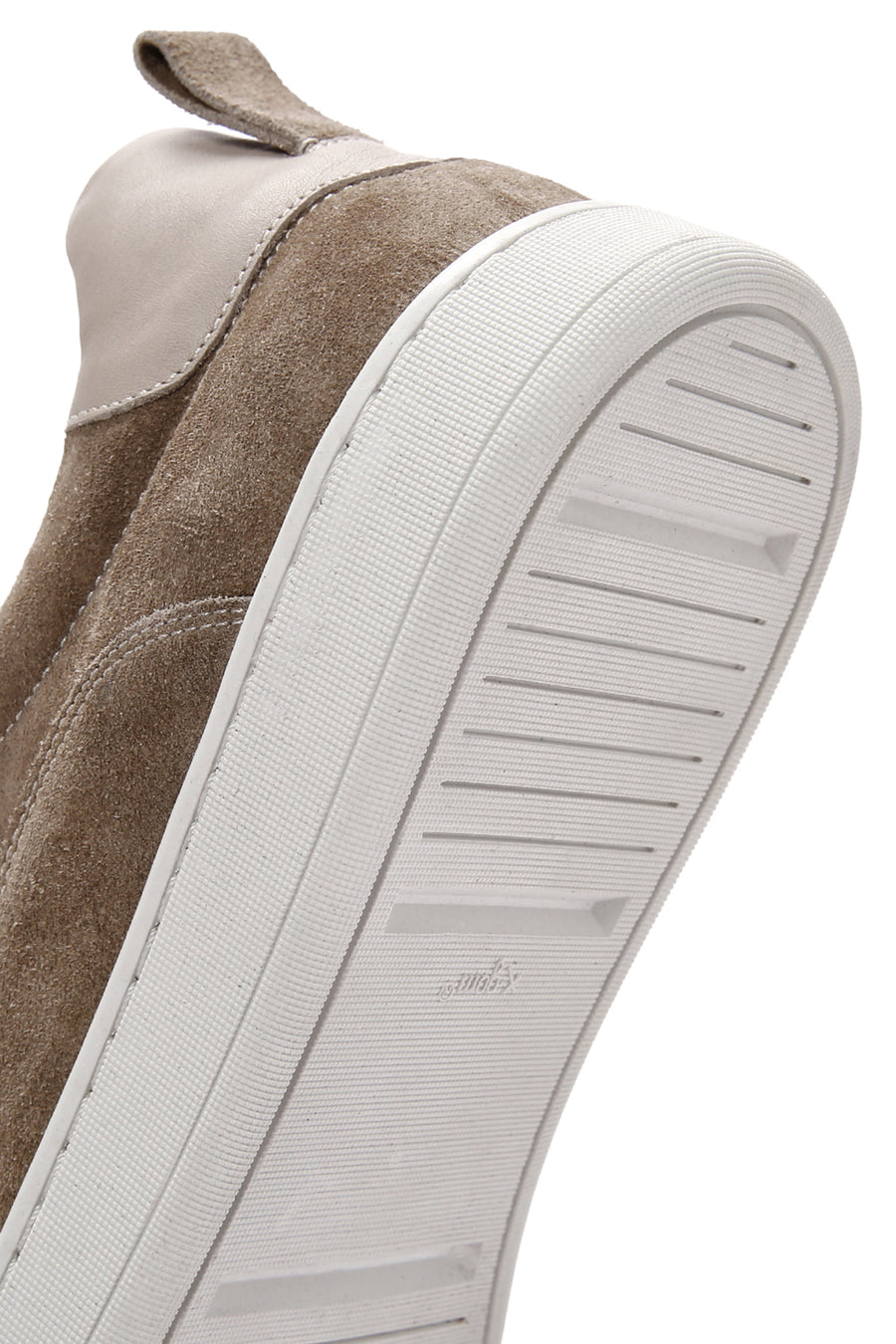 Erkek Vizon Bağcıklı Süet Deri Sneaker