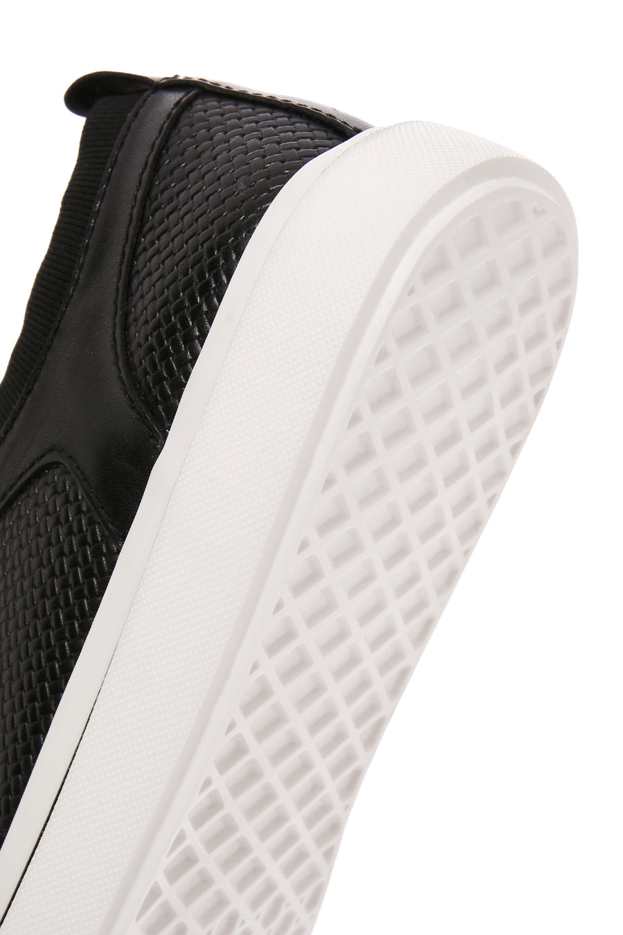 Erkek Siyah Bağcıklı Deri Sneaker