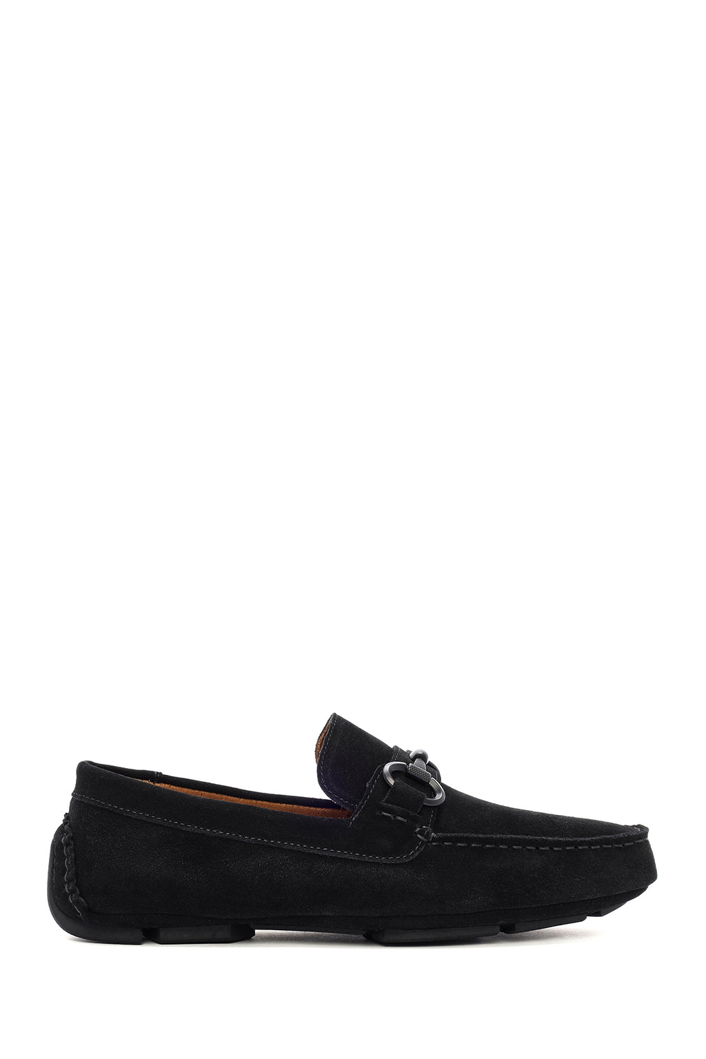 Erkek Siyah Süet Deri Casual Loafer