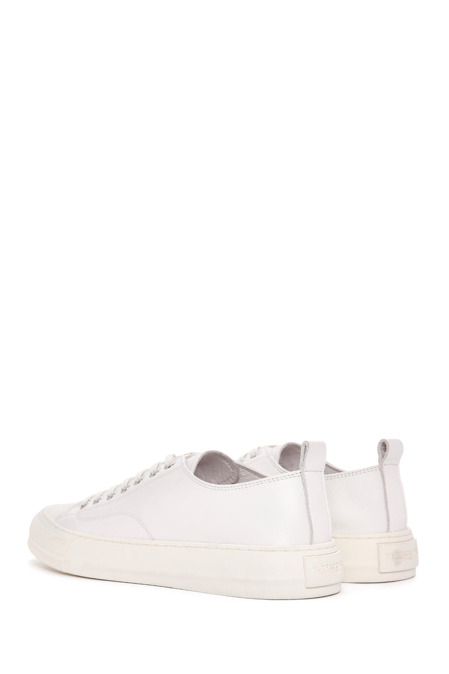 Erkek Beyaz Bağcıklı Deri Sneaker