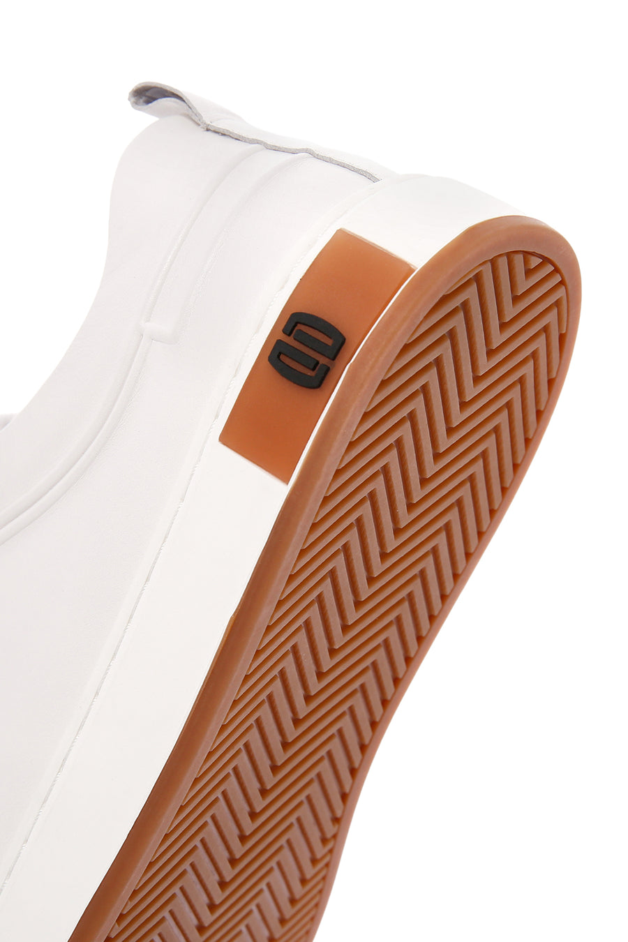 Erkek Beyaz Bağcıklı Deri Sneaker