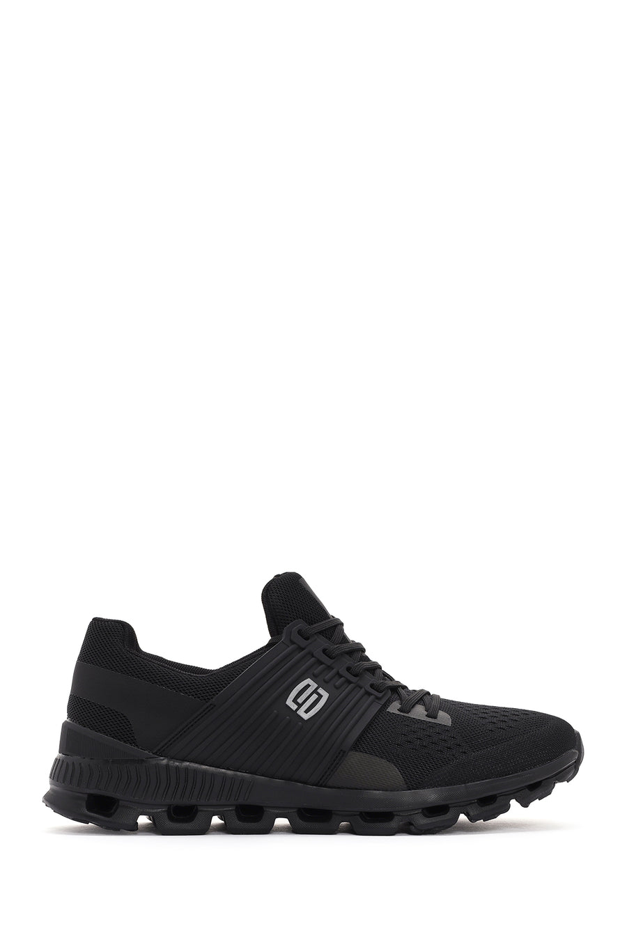 Derimod Zero Erkek Siyah Kalın Tabanlı Kumaş Sneaker 24SFD69326F | Derimod