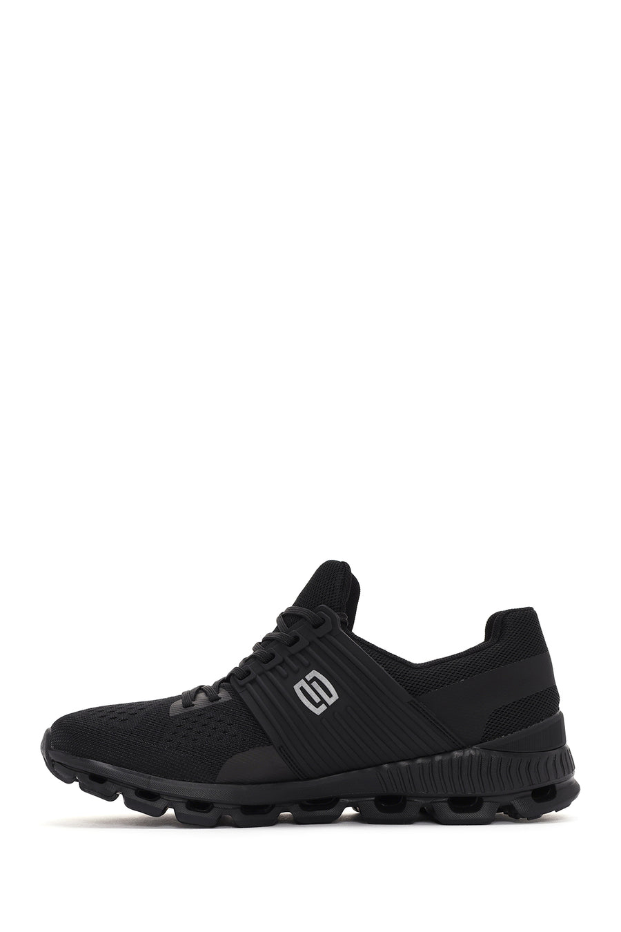 Derimod Zero Erkek Siyah Kalın Tabanlı Kumaş Sneaker
